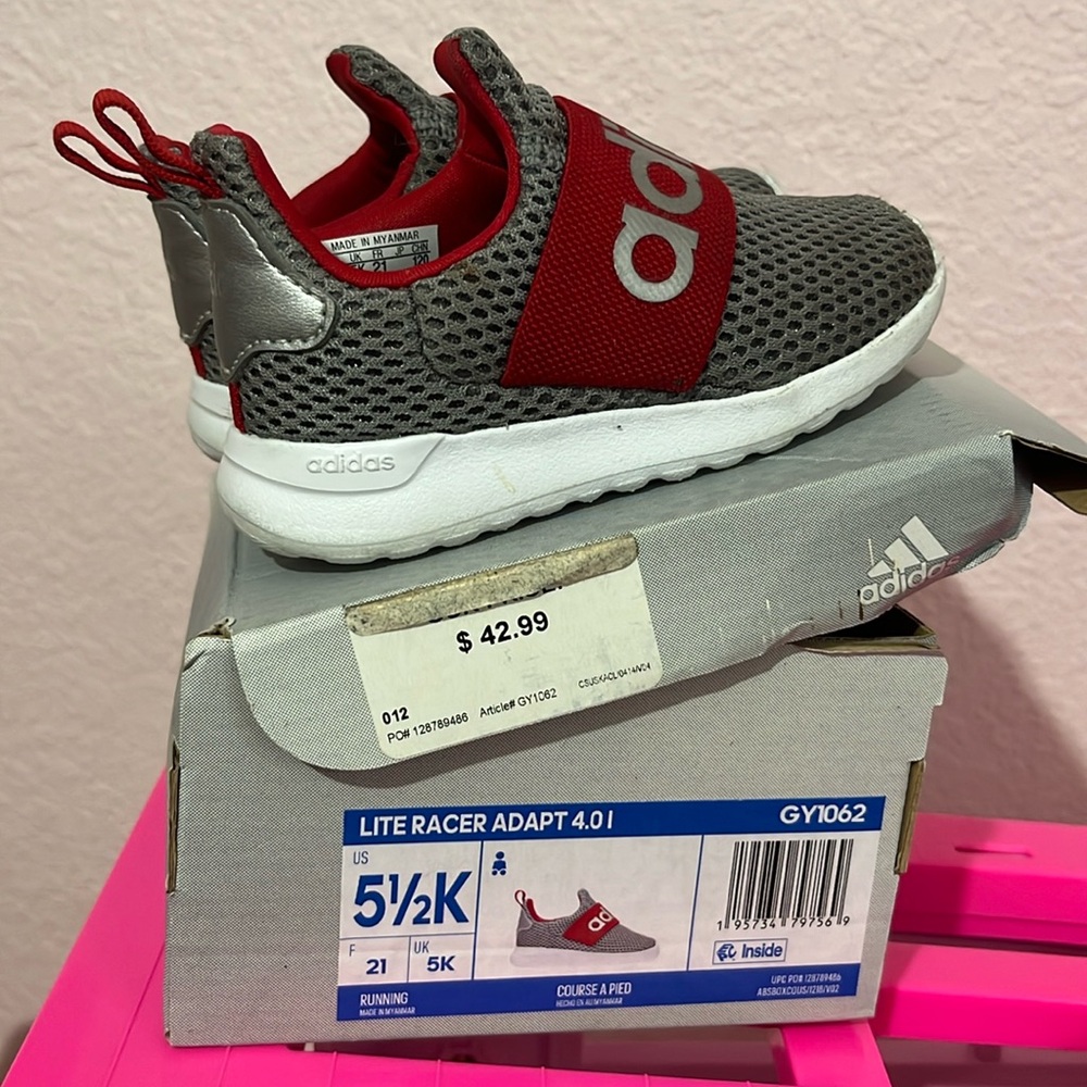 Adidas Lite Racer slightly used size 5T